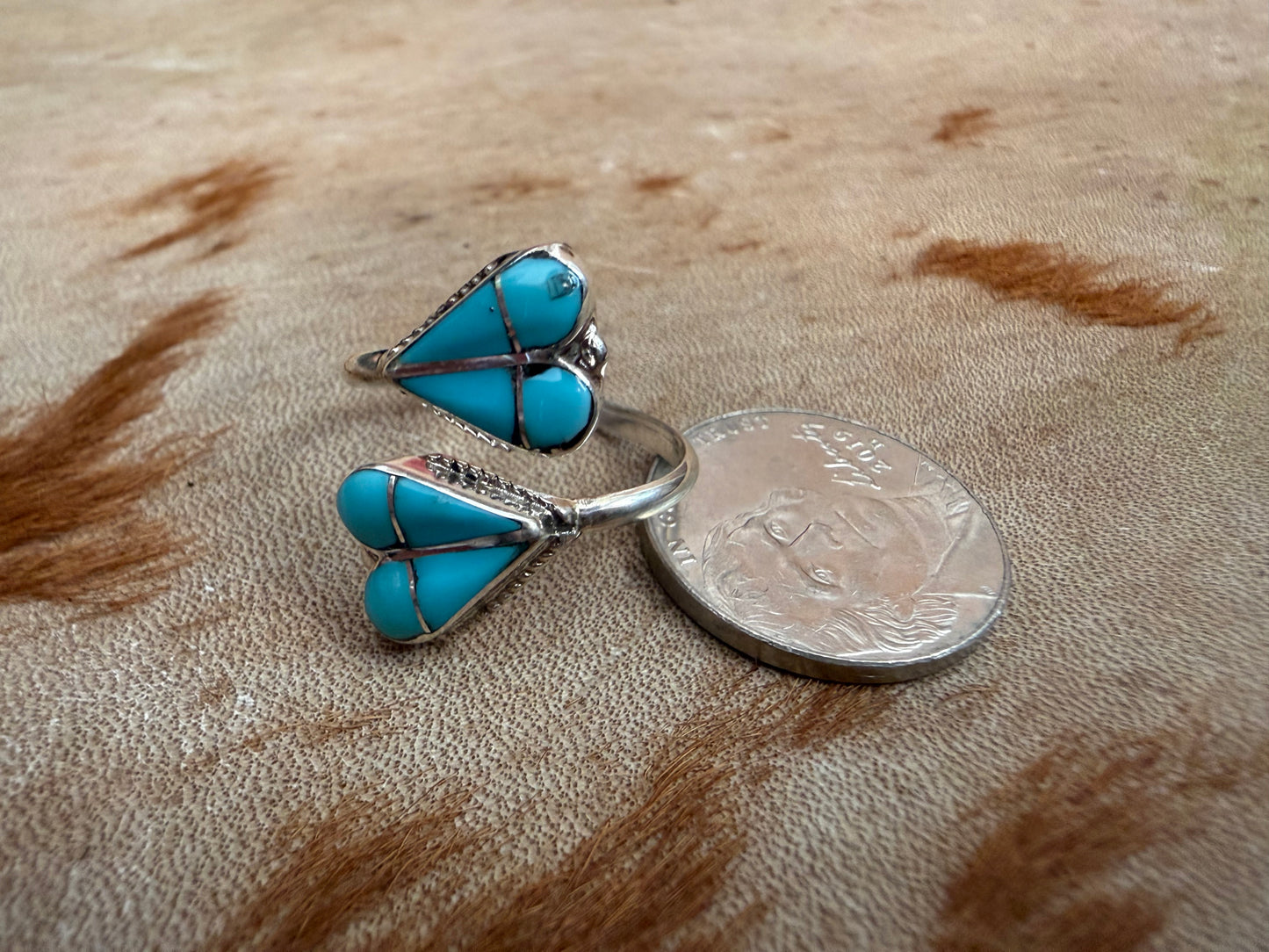 Twin Hearts Ring