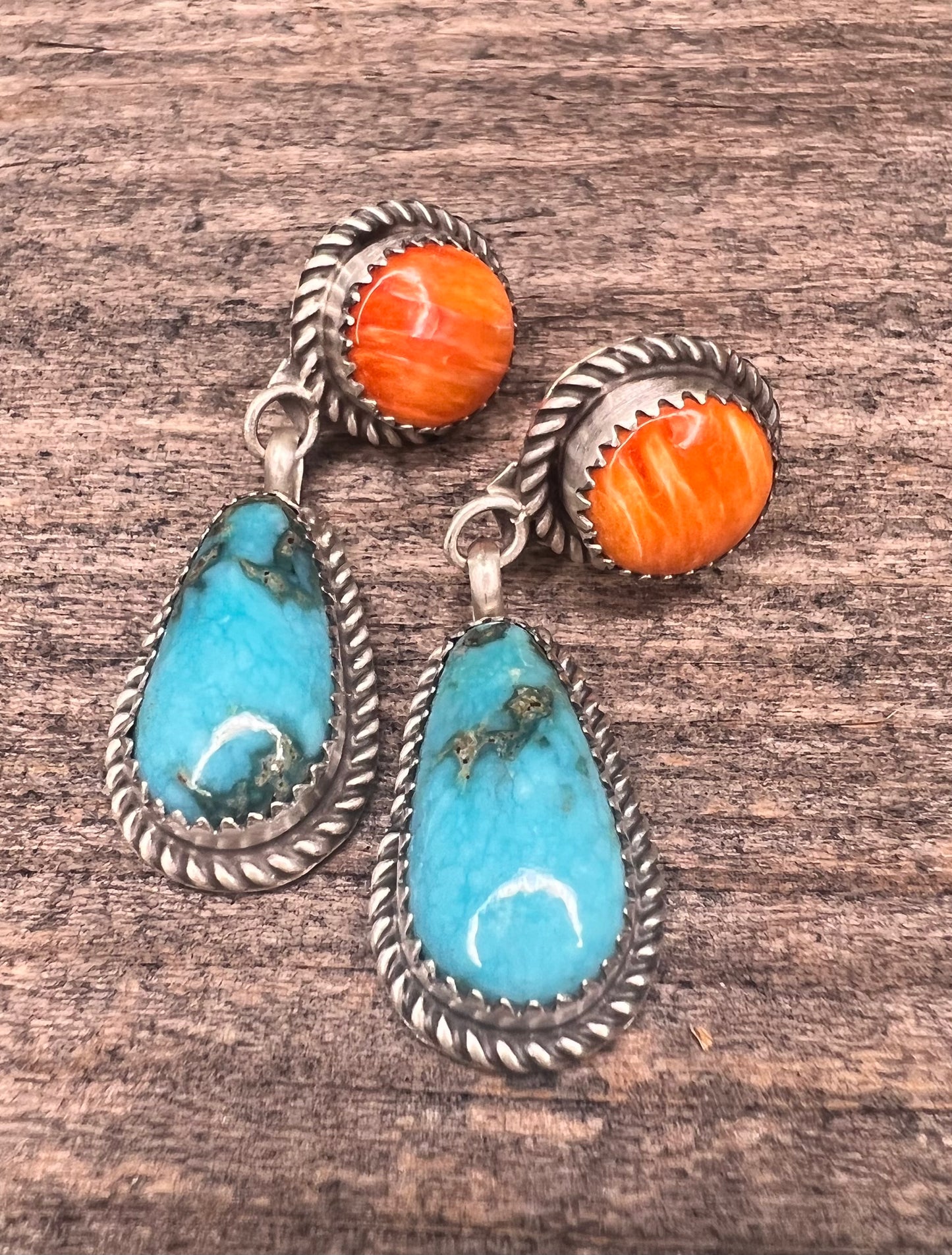 Spiny Turquoise Earrings