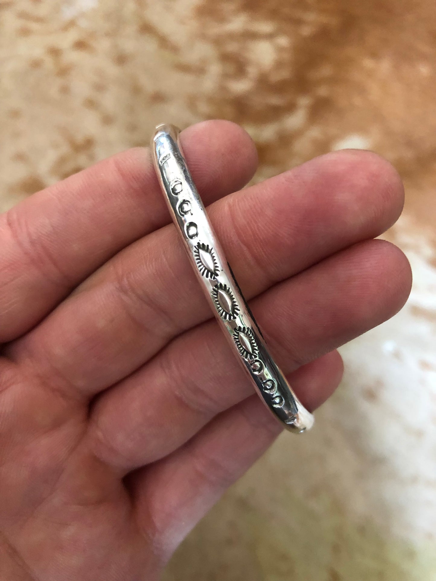 Thick Stamped Bracelet