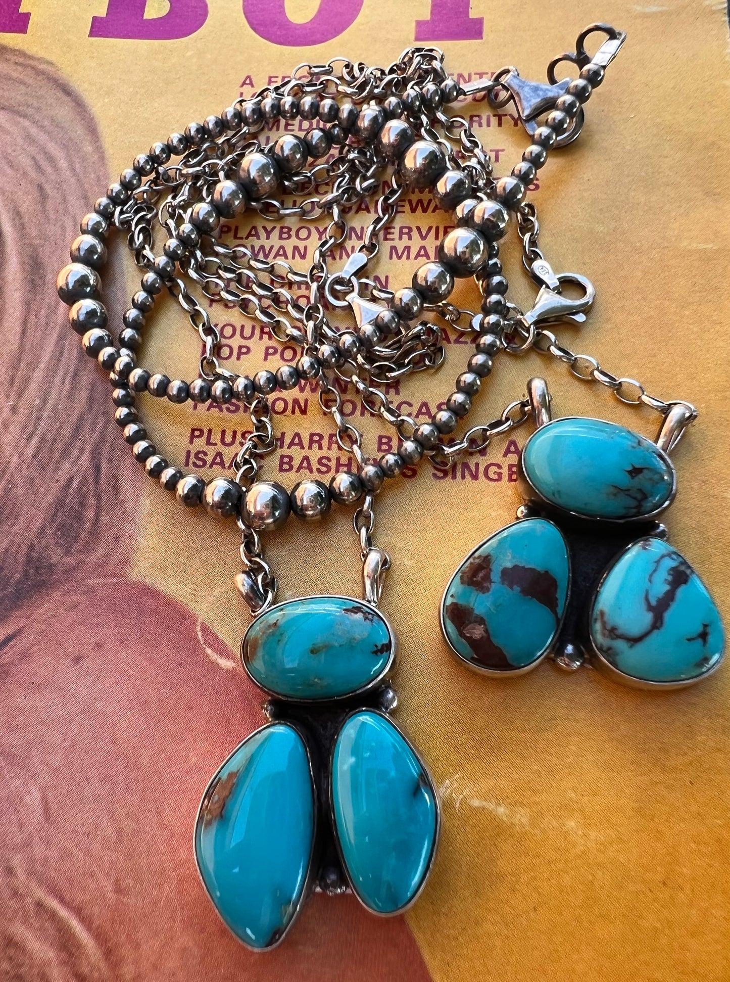 Thres Turquoise Necklace